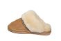 Warmbat Pantoffel Flurry in cognac met randje