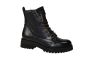 Piedi Nudi Bikerboot in zwart leer dikke zool