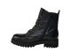 Piedi Nudi Bikerboot in zwart leer dikke zool
