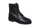 Gabor Bikerboot in zwart leer veter rits combi