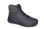 Skechers veterboot in zwart met stof rand UNO