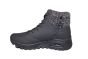 Skechers veterboot in zwart met stof rand UNO