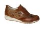 Waldlaufer sneaker in cognac suede met leer