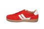 Gabor Sneaker in rood suede met wit