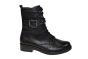 Remonte Bikerboot in zwart leer met veter en rits