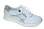 Waldlaufer sneaker in wit leer met ritsje