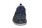 Berkelmans veterschoen in zwart blauw print
