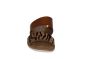 Skechers slipper in cognac met zebra
