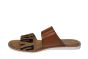 Skechers slipper in cognac met zebra
