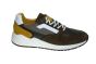 Berkelmans sportieve veterschoen in groen suede