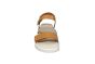 Ecco Sandaal in cognac leer combi