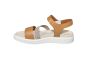 Ecco Sandaal in cognac leer combi