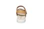 Ecco Sandaal in cognac leer combi