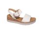 Gabor sandaal in beige metalic sleehak gesp