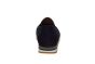Gabor moccasin in blauw suede op witte zool