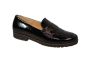 Gabor moccasin in zwart lak