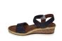 Ara sandaal in blauw leer met klitteband