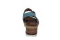 Ara sandaal in licht blauw met brons combi