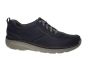 Clarks veterschoen in blauw nubuck grijze zool