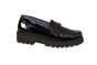 Waldlaufer moccasin in zwart lak