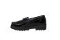 Waldlaufer moccasin in zwart lak