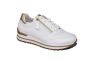 Gabor Sneaker in wit leer met goud accent