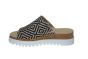 Gabor slipper zwart beige multi print
