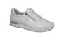 Gabor sneaker in wit leer met lak zijkant