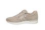 Gabor sneaker in beige suede met zigzag print