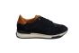Berkelmans veterschoen in blauw suede