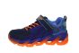 Skechers klitteband schoen blauw oranje
