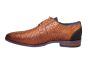 Berkelmans geklede veterschoen cognac vlecht