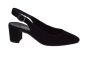 Gabor slingback in zwart suede