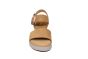 Gabor sandaal in cognac suede sleehak gesp