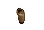 Gabor moccasin in taupe suede met ketting