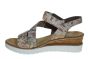 Rieker sandaal in multi print op sleehak