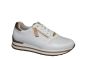 Gabor sneaker in wit fijne vlecht leer