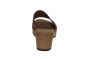Gabor slipper in cognac suede op een hak