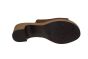 Gabor slipper in cognac suede op een hak