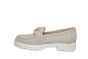 Gabor moccasin in licht grijs suede met passant