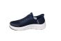 Skechers instapper blauw stof Slip In GO Walk