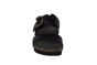 Panama Jack slipper in zwart leer met gespen