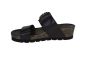 Panama Jack slipper in zwart leer met gespen