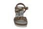 Panama Jack sandaal in cognac met bloemen