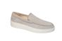 Berkelmans instapper in licht grijs suede wit zool