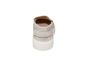 Berkelmans instapper in licht grijs suede wit zool