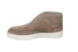 Berkelmans veterboot in taupe suede wit zool