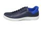 Ecco veterschoen in blauw leer Easy Slip lace