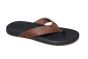 Reef Teenslipper in bruin leer zacht zool Cushion