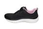 Skechers veterschoen in zwart/rose stof Go Walk